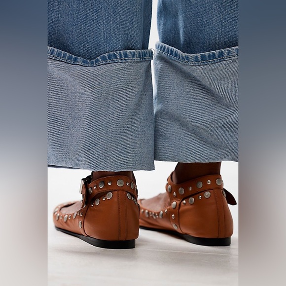 New Free People Mystic Mary Jane Flats - Picture 3 of 11